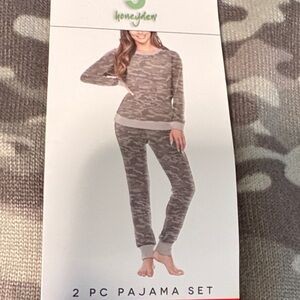 Honeydew Intimates 2 piece pajama/loungewear set camo women’s M